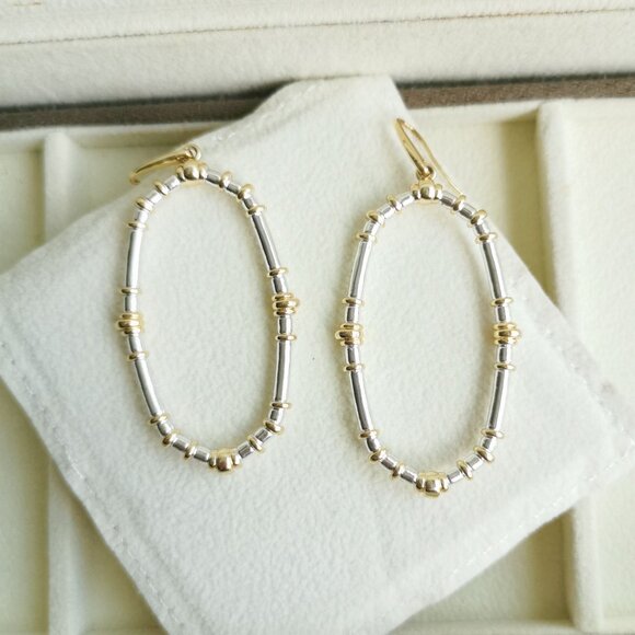 Kendra Scott Essie Open Frame Earrings - Mixed Metal - Picture 3 of 3